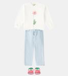 Прямые джинсы Stella McCartney Kids, светло-синий - фото 2