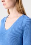 Джемпер Marc O'Polo LONGSLEEVE V NECK, Cloudless Blue/Blue - фото 8