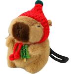 Плюшевый кулон капибара 13 см высота Doudou Beibei - фото 2