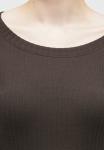 Топ Even&Odd Long sleeved top, Black Coffe/Dark Brown - фото 6
