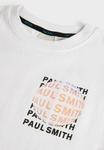 Футболка с принтом OVERSIZED SHORT SLEEVE ICONIC Paul Smith Junior, белый - фото