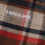 Рубашка BAPE Check Flannel Shirt, Red - фото 3