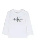 Футболка с логотипом Calvin Klein Kids, белый - фото