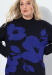 Джемпер Ulla Popken FLORAL TURTLENECK , Blue - фото 4