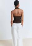 Топ HALTER NECKLINE Mango, коричневый - фото 3