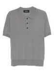 Вязаное поло Dsquared2, серый - фото