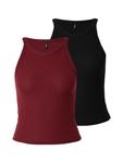 Топ ONLY ONLEMMA, цвет Wine red/Black - фото