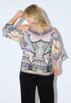 Блуза Ulla Popken PATCHWORK PRINT COLD SHOULDER, Black - фото 2