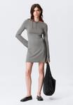 Платье Weekday BOATNECK LONG SLEEVE DRESS, Grey - фото