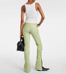 Кожаные брюки-карго Lipper Acne Studios, Pistachio Green - фото 3