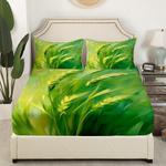 Erosebridal Детский комплект постельного белья Rice Fields с зеленым рисунком рисовых полей, микрофибра, Green - фото 2