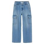 Джинсы Name It Rose Wide Cargo Fit, синий - фото
