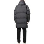 Куртка crinkle reps long down coat 'black' Stone Island, черный - фото 4