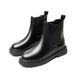 Челси Блэк Хелп короткие женские ботинки на каблуке 3,5 см черные без подкладки - фото 9