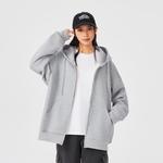 Свитшот-куртка унисекс JEANSWEST, темно-серый на флисовой подкладке - фото 4