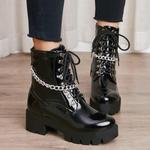 Женские боевые ботинки Parisuit, Black - фото 5