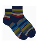 Полосатые хлопковые носки Gallo, мультиколор - фото