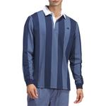 Одежда Рубашка поло Мужская синяя Adidas, синий - фото 3