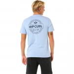 Мужская базовая футболка Rip Curl, Ice Blue - фото