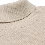 Вязаный свитер с высоким воротником Celine, oat - фото 5