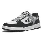 Воин Белые Кроссовки Низкие Скейтбордские Обувь Унисекс, Белый Черный Серый (Тушь Рисунок) - фото 10