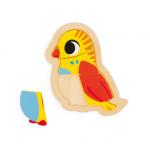 Janod, Прогрессивный деревянный пазл Pets 4 пазла, 2/3/4/5 деталей. - фото 9