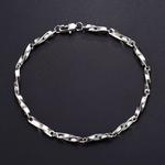 Браслет унисекс OWO, серебристо-белый - фото 7