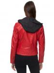 Кожаная куртка Tazzio, красный - фото 3
