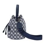 Сумка через плечо унисекс MLB Monogram Collection, джинсовая ткань - фото 3