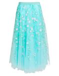 Юбка миди Maison Common, бирюзовый - фото