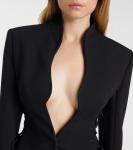 Однобортный блейзер Mugler, черный - фото 4