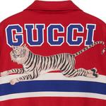 Свитер tiger collared sweatshirt with patch 'red ivory' Gucci, красный - фото 3