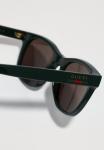 Солнцезащитные очки Gucci Sunglasses, Green/Brown/Green - фото 4