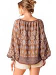 Бохо-блузка в коричневом цвете FLYING TOMATO - фото 2