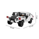 CaDA Construction Bricks маленький автомобиль Humvee белый внедорожник 328 элементов - фото 7