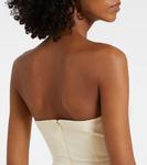 Топ без бретелек Silvia Staud, экрю - фото 5