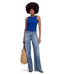 Топ Madewell Brightside High Neck Tank, Brilliant Sapphire - фото 5