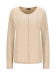 Вязаный кардиган Goldner, бежевый - фото