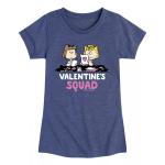 Футболка с рисунком Peanuts Valentine's Squad для девочек 7–16 лет Licensed Character - фото