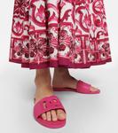 Резиновые шлепанцы dg Dolce&Gabbana, розовый - фото 4