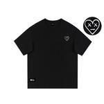 Футболка унисекс с принтом Emoji, розовая и черная - фото 3