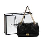 Pink·Land Женская сумка через плечо, Черный - фото