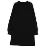 Черное платье с монограммой Moschino, мультиколор - фото 2