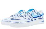 Кроссовки Nike Air Force 1 Skateboard Shoes Men Low-Top White Blue - фото 2