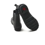 Сапоги резиновые Hunter с тканевой вставкой, черный - фото 4