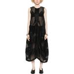 Расклешенное платье миди UMA WANG, черный - фото