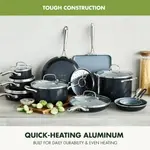 Набор кухонной посуды GreenPan с крышками, 17 предметов - фото 7