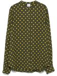 ASPESI рубашка в горох, зеленый - фото