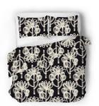 Сатиновое постельное белье трофи Sense Eight, черный - фото