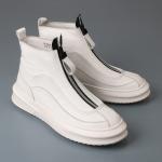 Devanro Белые мужские ботинки на щиколотку, цвет White - фото 3